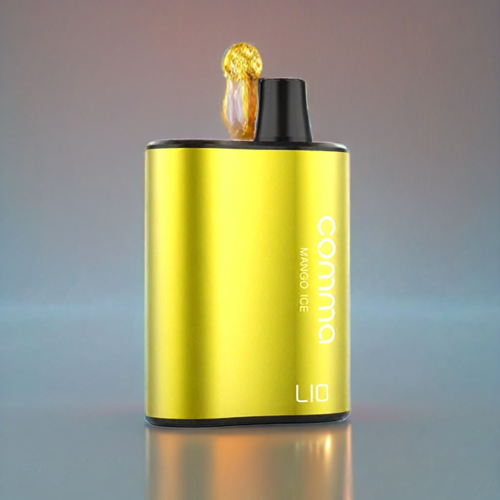 LIO COMMA 5000 Pust Engangs Vape Mango Is 900mAh 15ml Engros Danmark