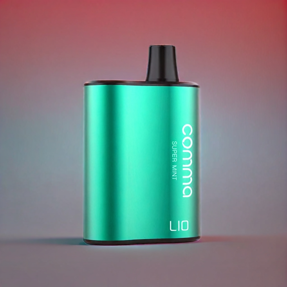 LIO COMMA 5000 Pust Engangs Vape Super Mynte 900mAh 15ml Engros Danmark