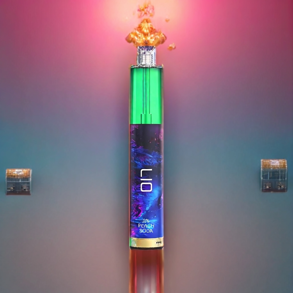 LIO Max Mesh 3000 Pust Fersken Sodavand 10 mL 1000mAh 18W MTL/DL Engros Danmark