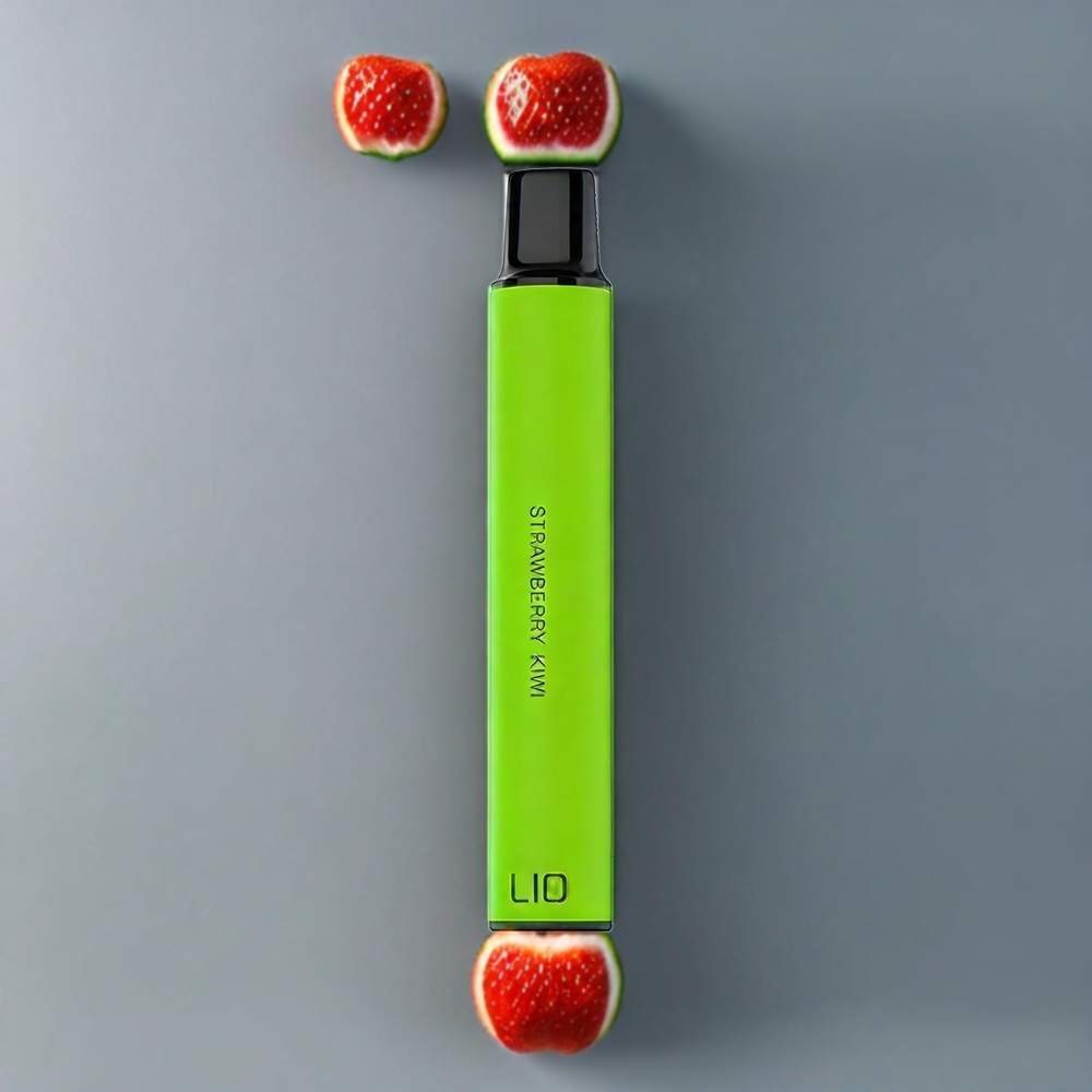 LIO Mini 600 Pust Disposable Vape Jordbær Kiwi 400mAh 2ml 20mg Engros Danmark