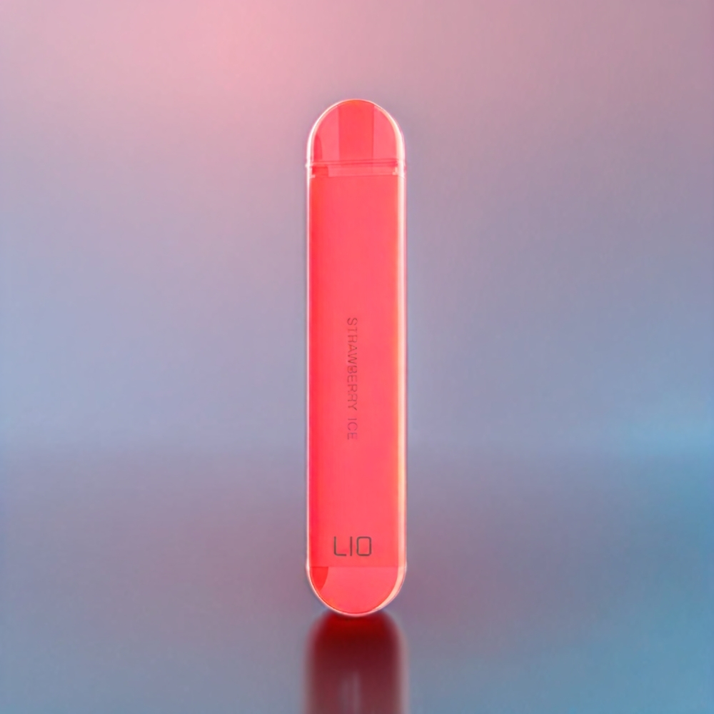 LIO NANO X 600 Puffs Engangs Vape Jordbær Is 500mAh 2ML 20mg Engros Danmark