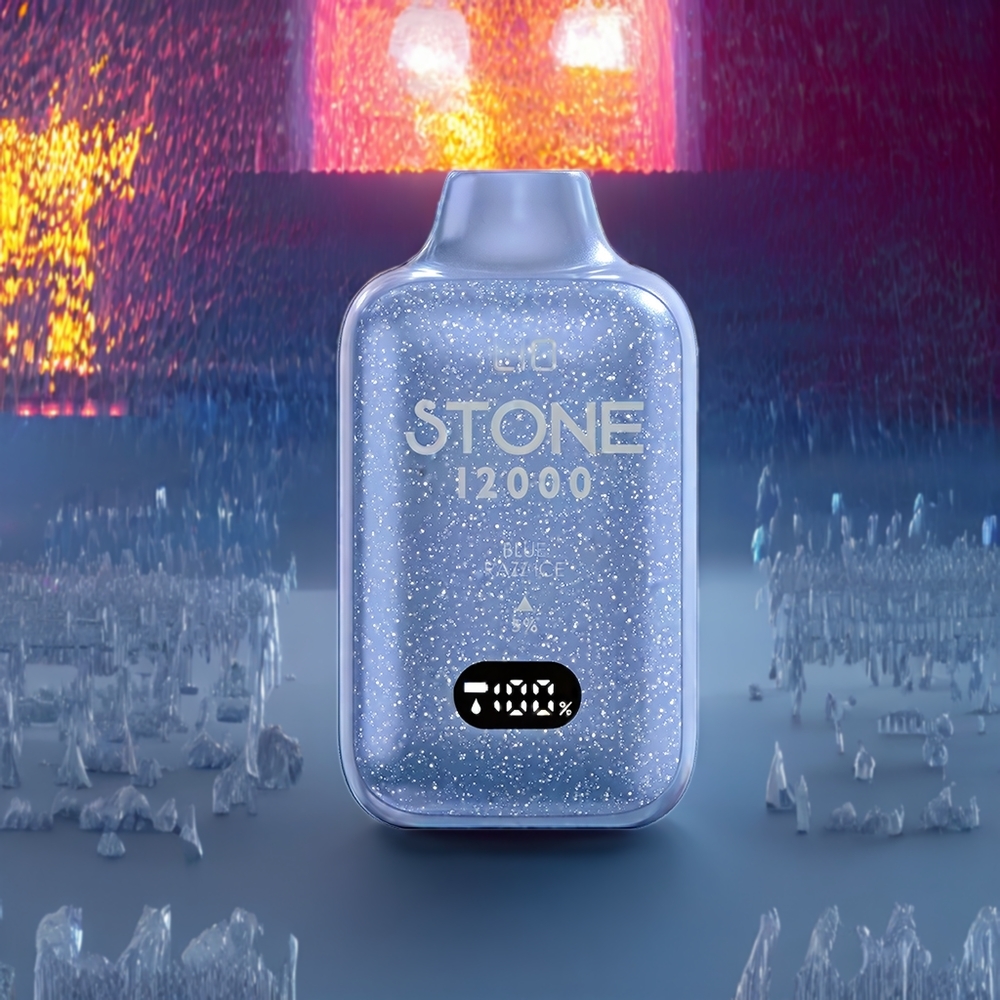 LIO Stone 12000 Puffs Engangs Vape Blå Hindbær Is 550mAh Type-C 18ML 30mg/50mg Engros Danmark