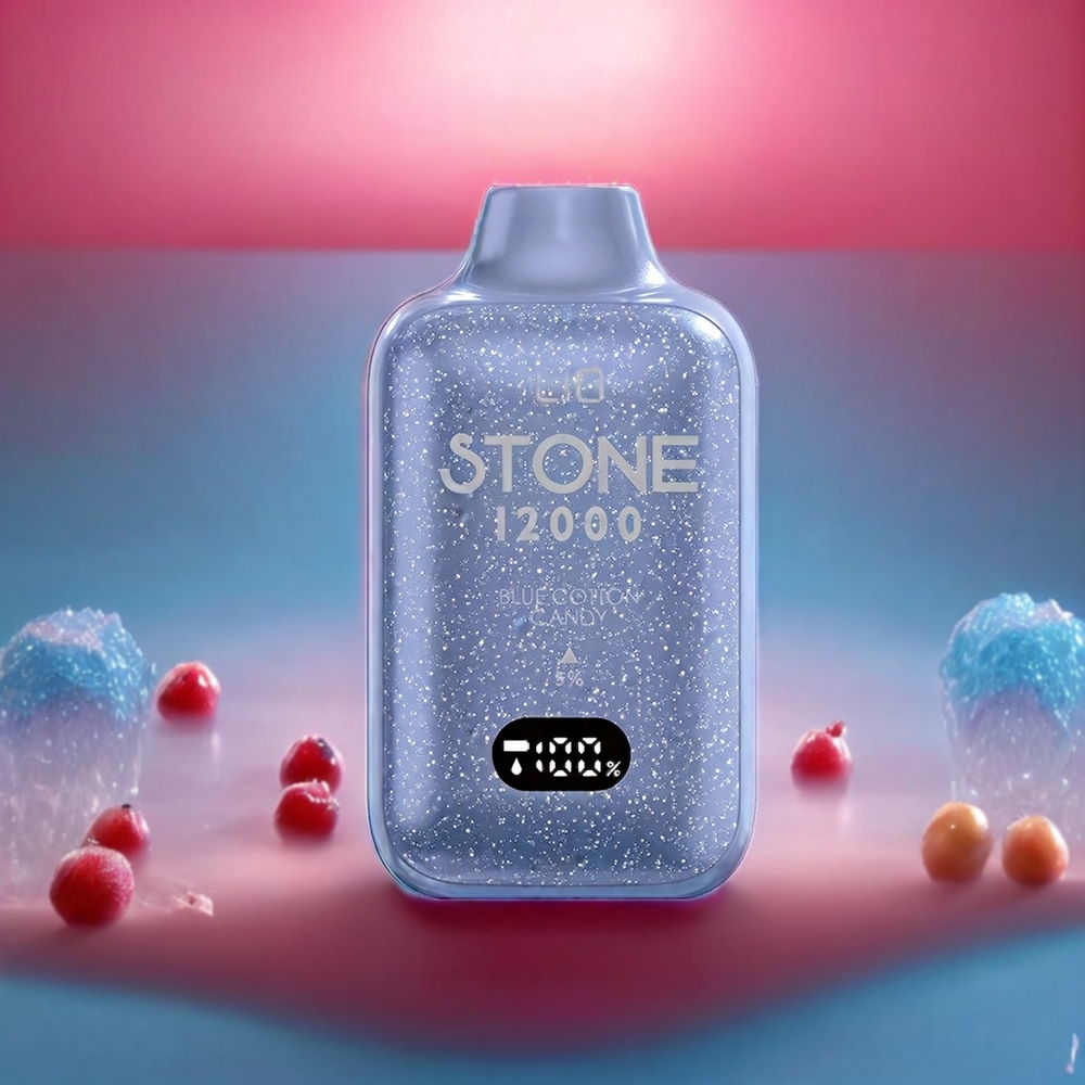 LIO Stone 12000 Puffs Engangs Vape Blå Sukkerspin 18ML/550mAh/Type-C Engros Danmark