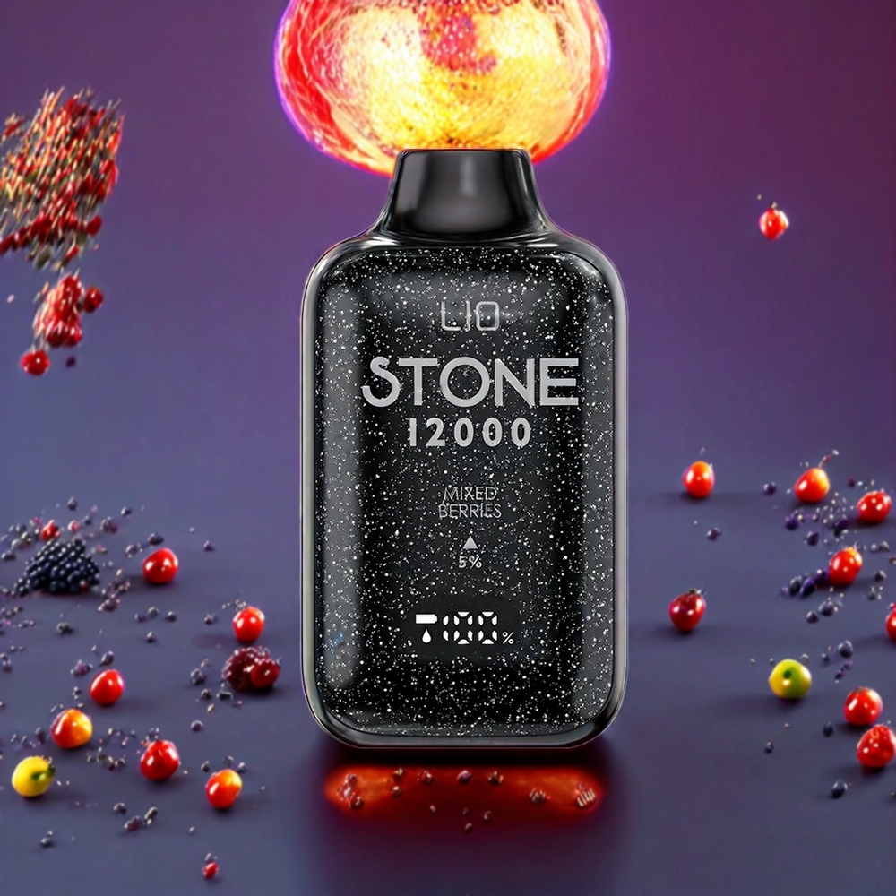 LIO Stone 12000 Puffs Engangs Vape Blandede Bær 18ML 550mAh Type-C Engros Danmark