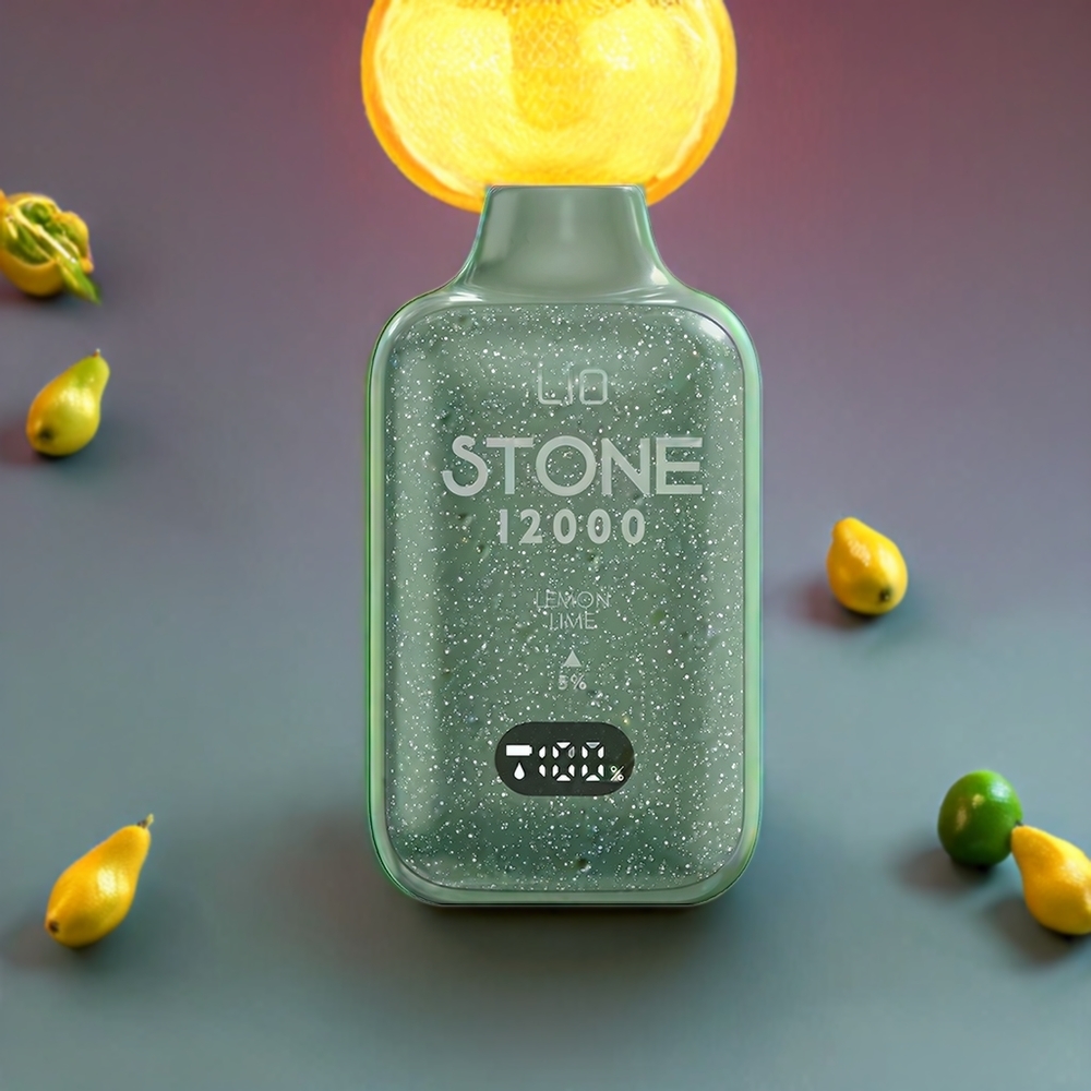 LIO Stone 12000 Puffs Engangs Vape Citron Lime 550mAh 18ML 30mg/50mg Engros Danmark