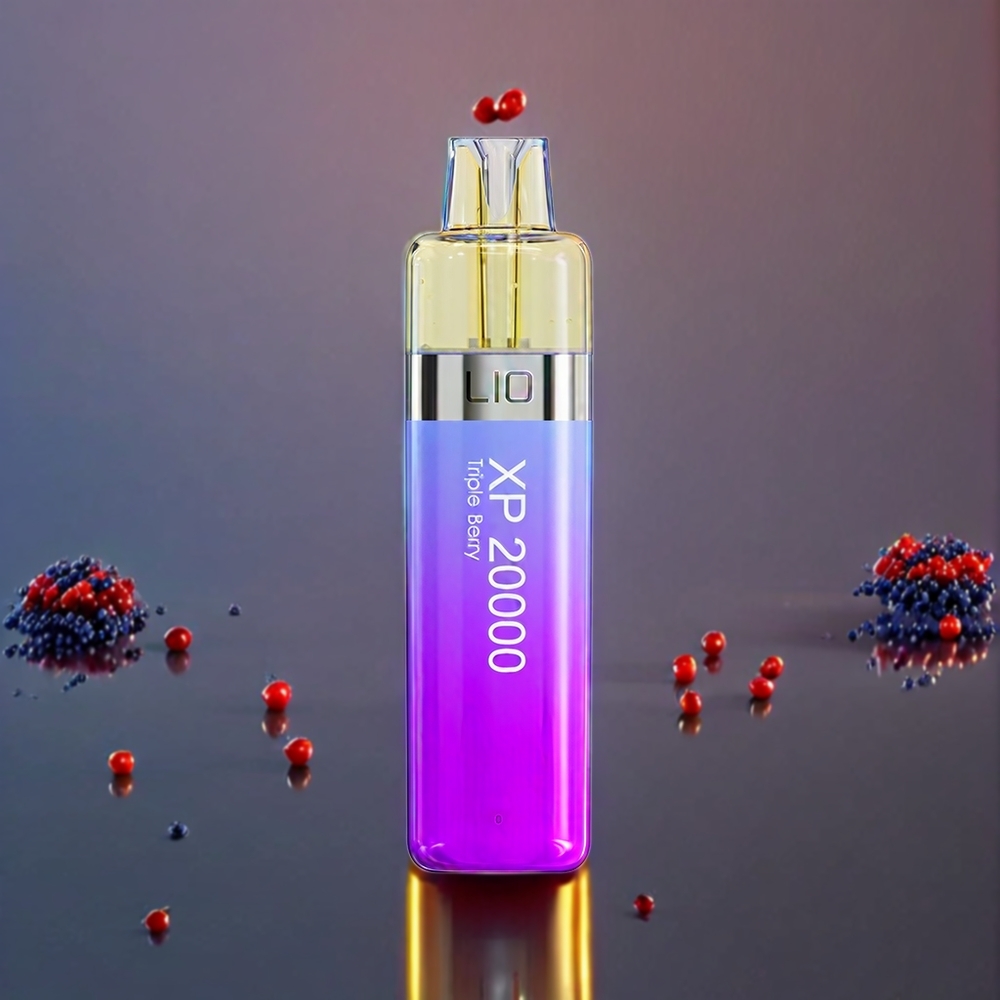 LIO XP 20000 Puffs Engangs Vape Tre Bær 12ML 50mg 900mAh TYPE-C Engros Danmark