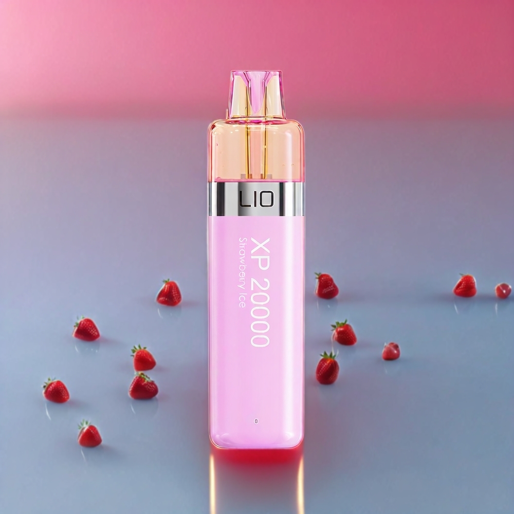 LIO XP 20000 Pust Disposable Vape Jordbær Is 12ML 50mg 900mAh Engros Danmark