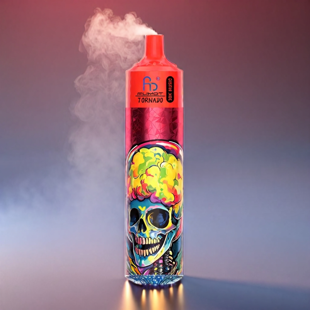 Fumot RandM Tornado 30.000 Pust 30mL 1.0Ohm 600mAh Fersken Bær Engros Danmark