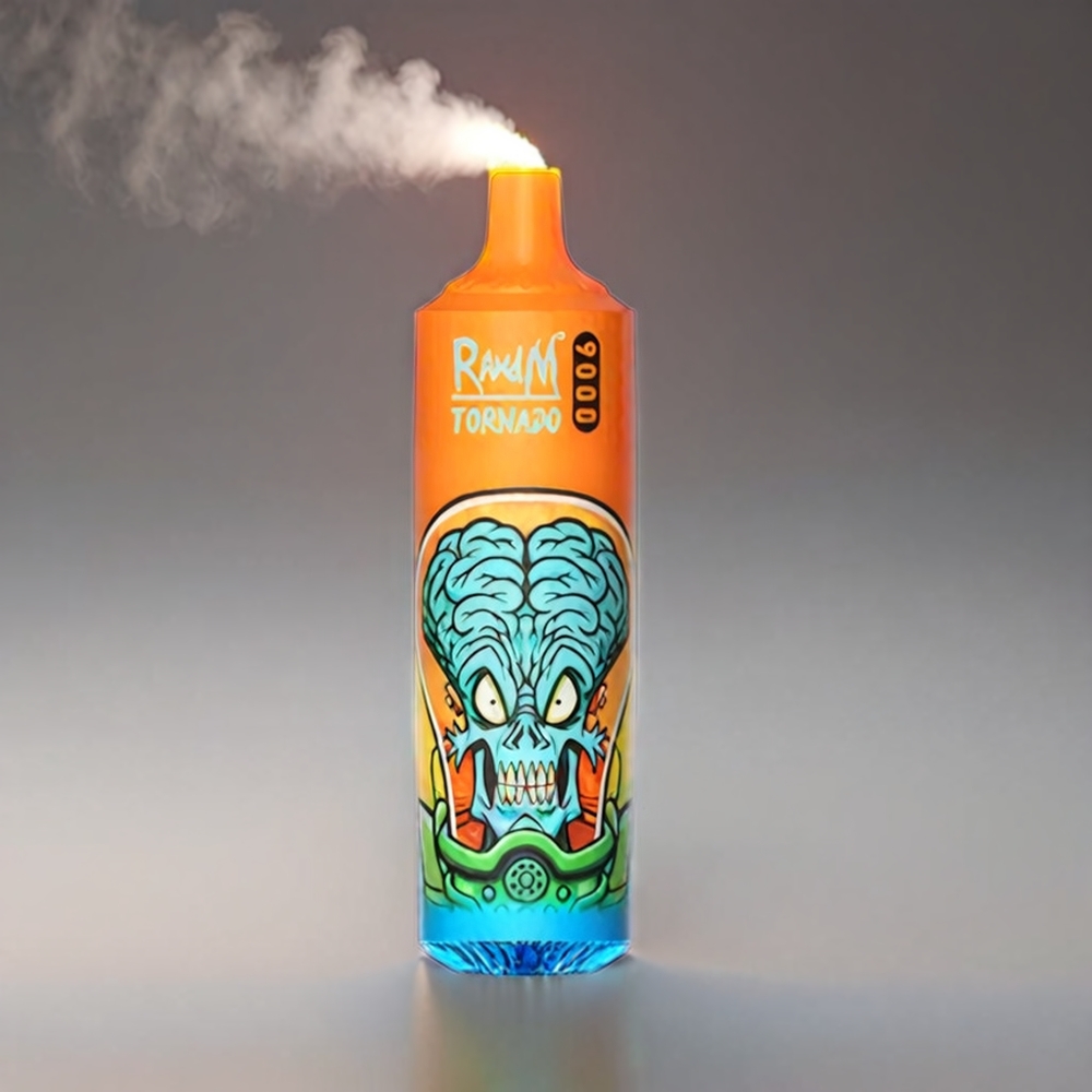 Fumot RandM Tornado 18mL Mesh Coil 850mAh 9000 Puffs RGB Display Kiwi Passionfrugt Guava Engros Danmark