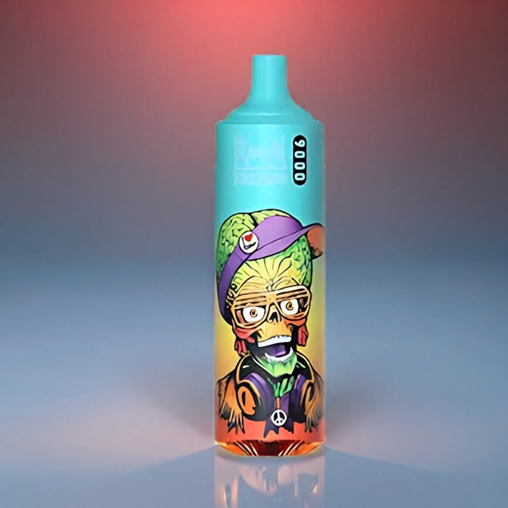 Fumot RandM Tornado 9000 Puffs 850 mAh 18 mL Mesh Coil RGB Display 54 Smag Bluelcious Engros Danmark