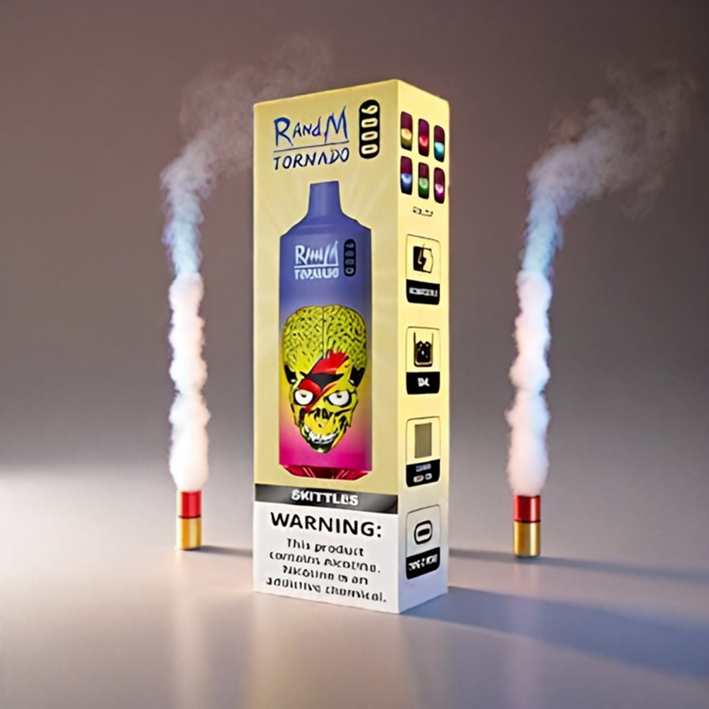 Fumot Randm Tornado 9000 Puffs 54 Smagsvarianter 18 mL 850 mAh Mesh Coil RGB Display Engros Danmark