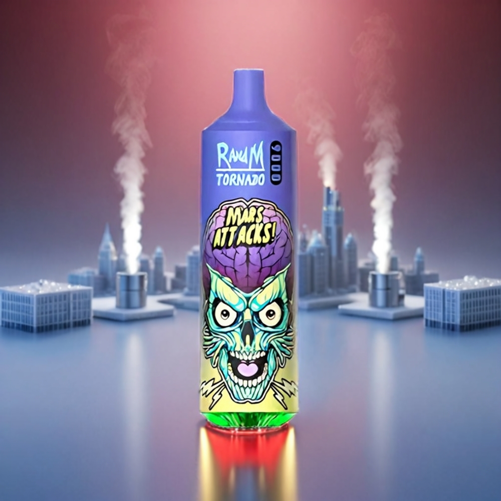 Fumot Randm Tornado 9000 Puffs 850mAh 18mL Mesh RGB Display Blåbær Engros Danmark
