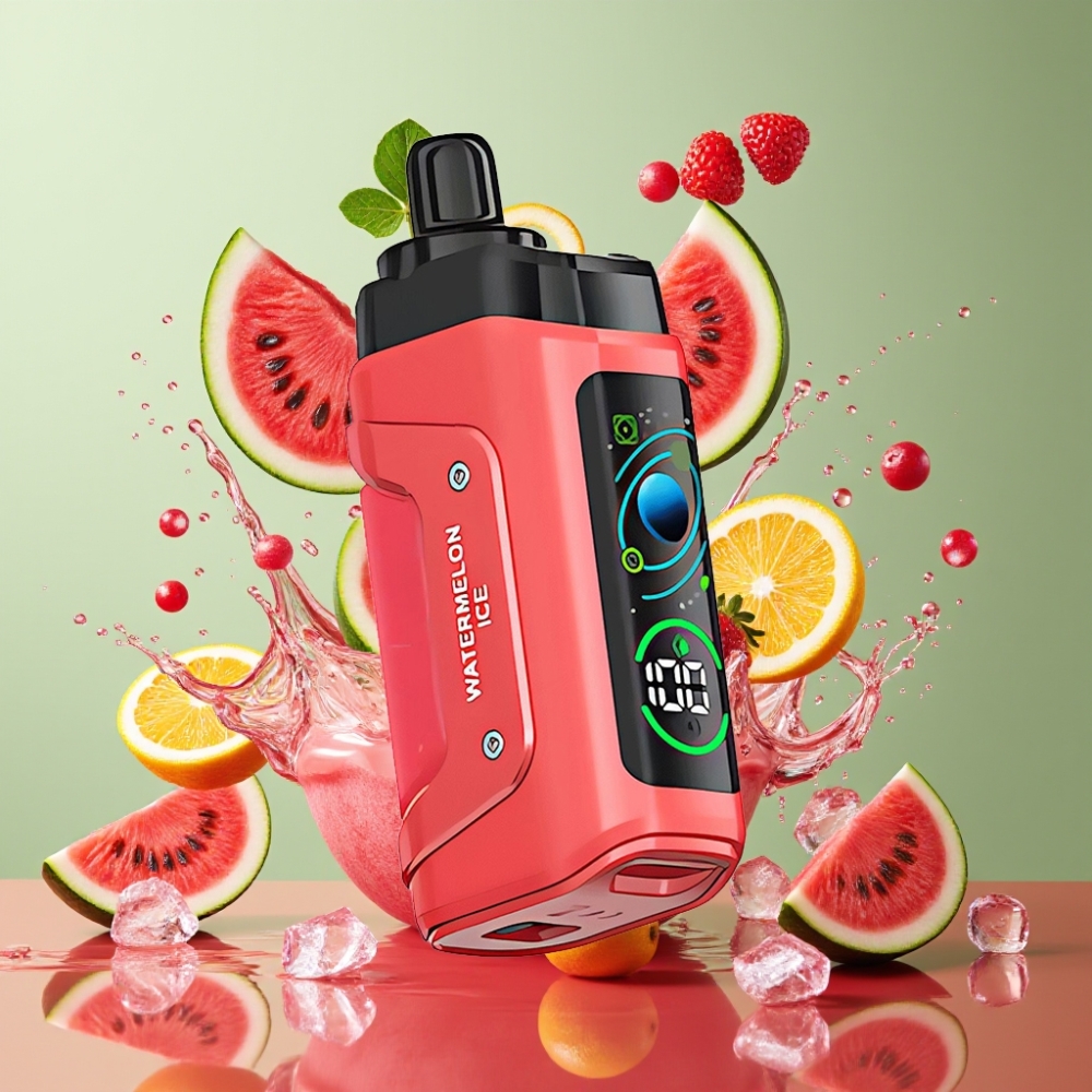 Razz Bar Vandmelon Is 45000 Puffs 1.0 Ohm Mesh Coil Justerbar Luftflow 650 Mah Batteri Type-C Genopladelig 20 mg/ml Nikotin Styrke Engros Danmark