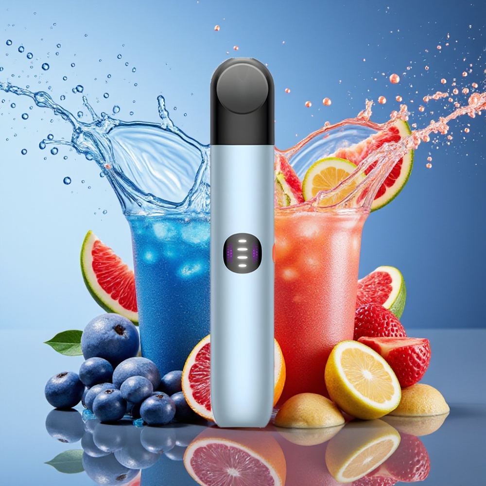 RELX Infinity 2 Plus Enhed Blå Bugt 3 Tilstande 10W 440mAh 1.9ml 600 Pust Engros Danmark