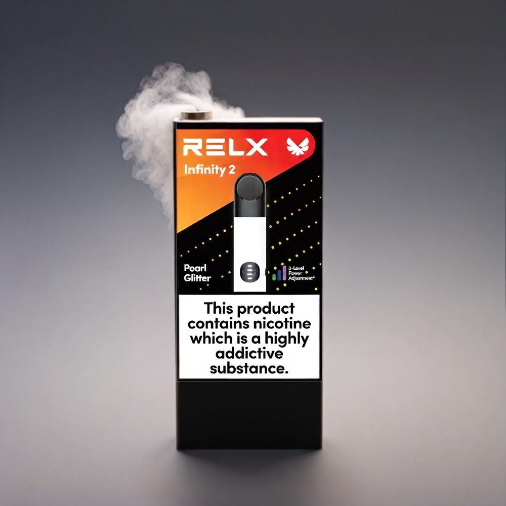 Relx Infinity 2 Dampningsenhed Perlestøv 1.9 ml 440mAh 3 Justerbar Effekt USB Type-C Engros Danmark
