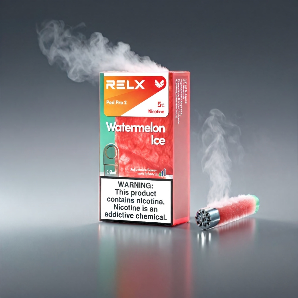 RELX Pod Pro 2 Vandmelon 3%/5% 600 puff 1.9ml 2/3 pods Eco/Smooth/Boost Engros Danmark