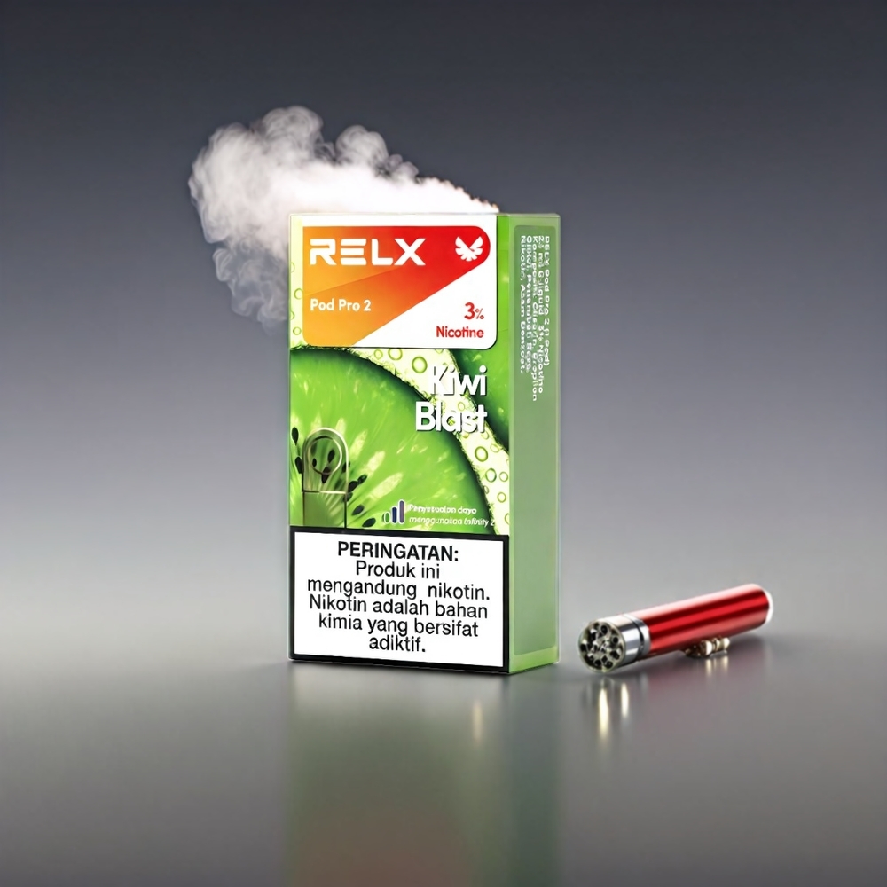 RELX Pod Pro 2 Vape Kiwi Bølge – 3%/5% Nicotin, 600 puff, 1.9ml, 2/3 pods, Eco/Smooth/Boost + Engros Danmark