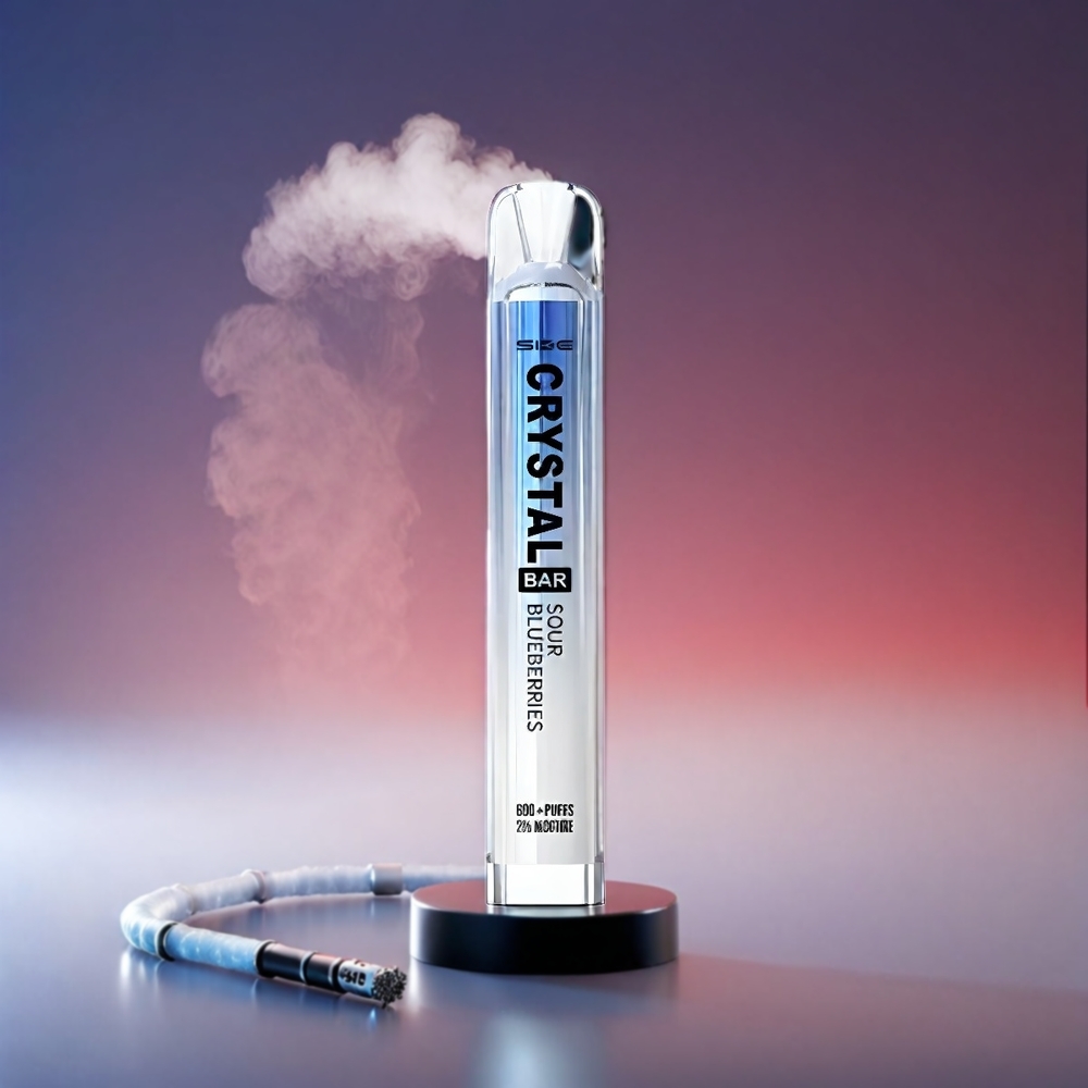 SKE Crystal BAR 600 0%/2% 500mAh 2.0ml 3.6V Mesh Coil Sur Blåbær Engros Danmark