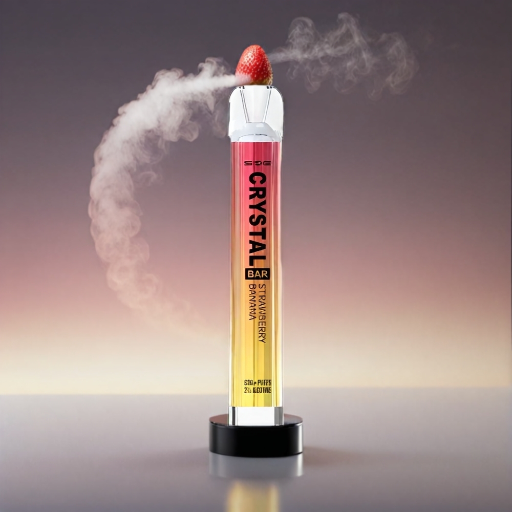 SKE Crystal BAR 600 Jordbær Banan 0% 2.0ml 600 Puffs 3.6V Engros Danmark