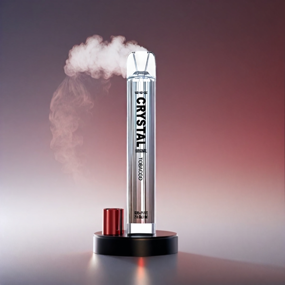 SKE Crystal BAR 600 Tobak 0% 2% 500mAh 600 Puffs Stainless Steel+PCTG 2.0ml Engros Danmark