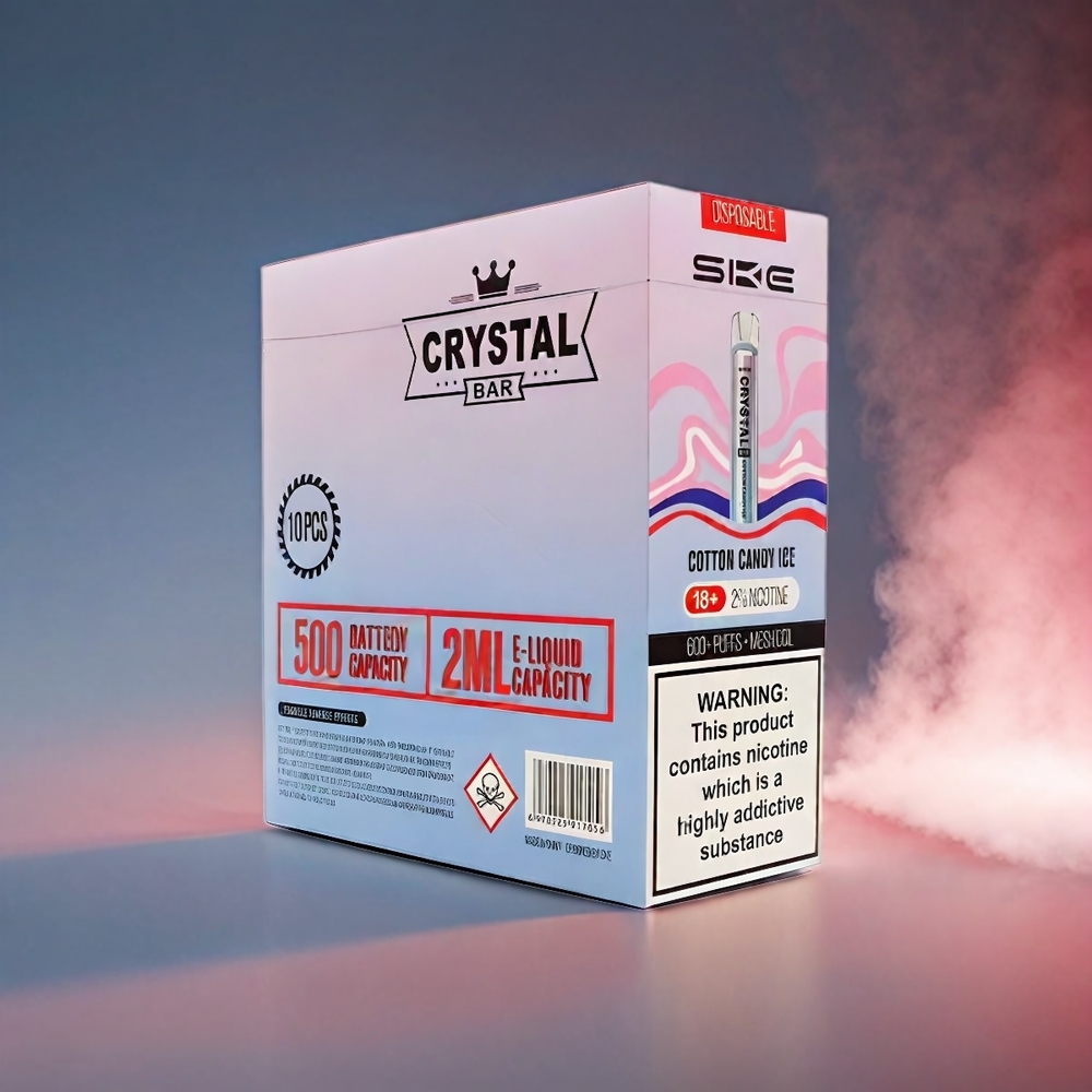 SKE Crystal BAR 600 Vape Candyis (2ml, 600 Puffs, 500mAh, Mesh Coil) Engros Danmark