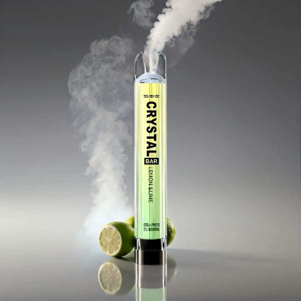 SKE Crystal BAR 600 Vape Citron N Lime 0% 2% 500mAh 600 Puffs 2.0ml Engros Danmark