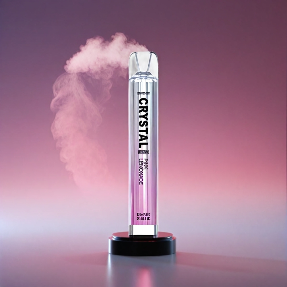 SKE Crystal BAR 600 Vape Pink Lemonade 2% 500mAh 600 Puffs Stainless Steel+PCTG 2.0ml Mesh Coil Engros Danmark