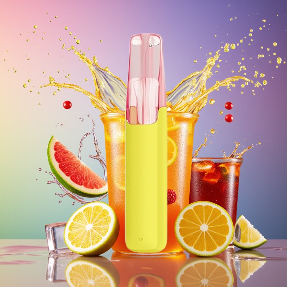 Snowplus Dash 4000 Pust Citron Is Te Keramisk Atomizer 530 mAh 7.5 ml 3%/5% Engros Danmark