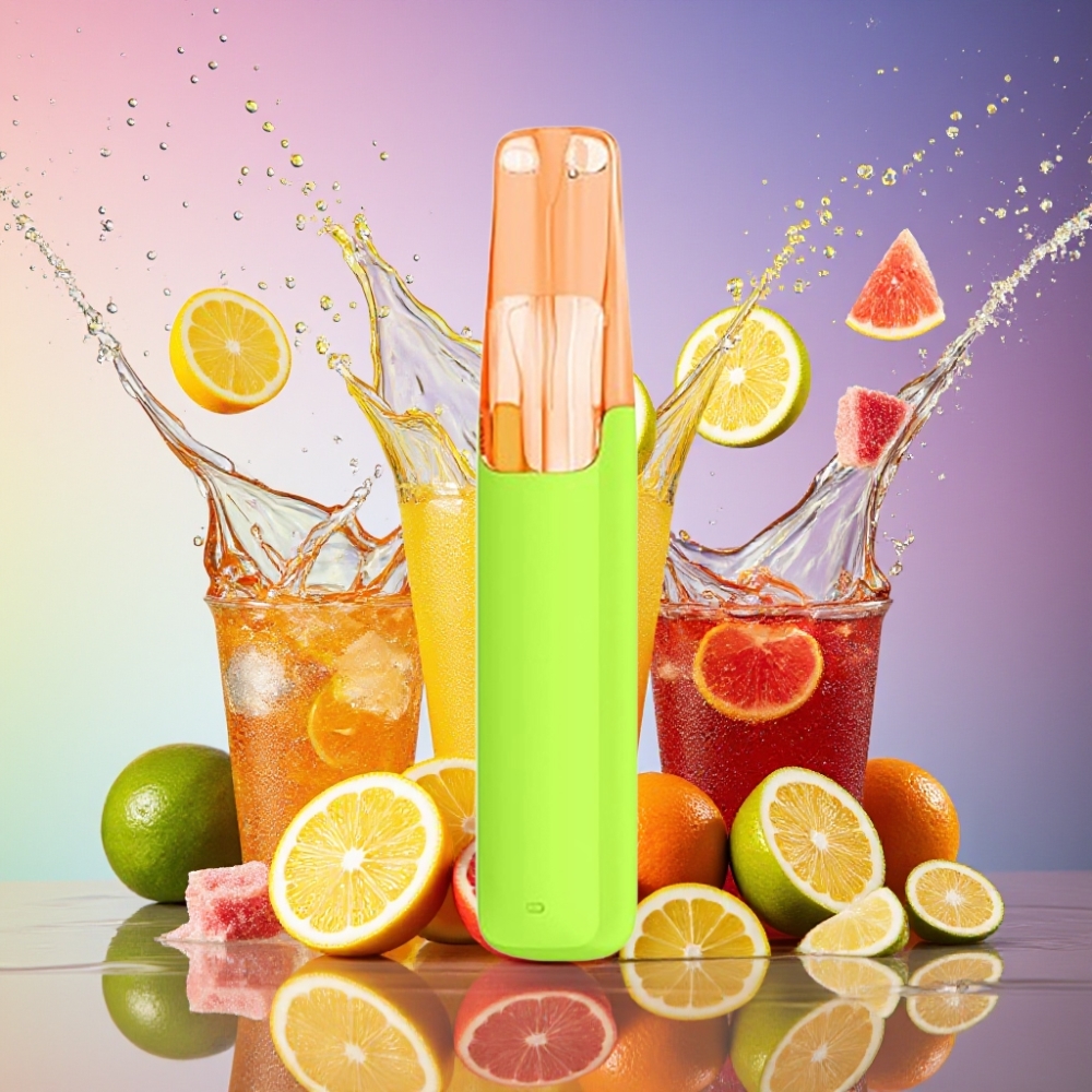 Snowplus Dash 4000 Pust Funklende Iset Citron Te Ceramic 530mAh 7.5ml 3%/5% Engros Danmark