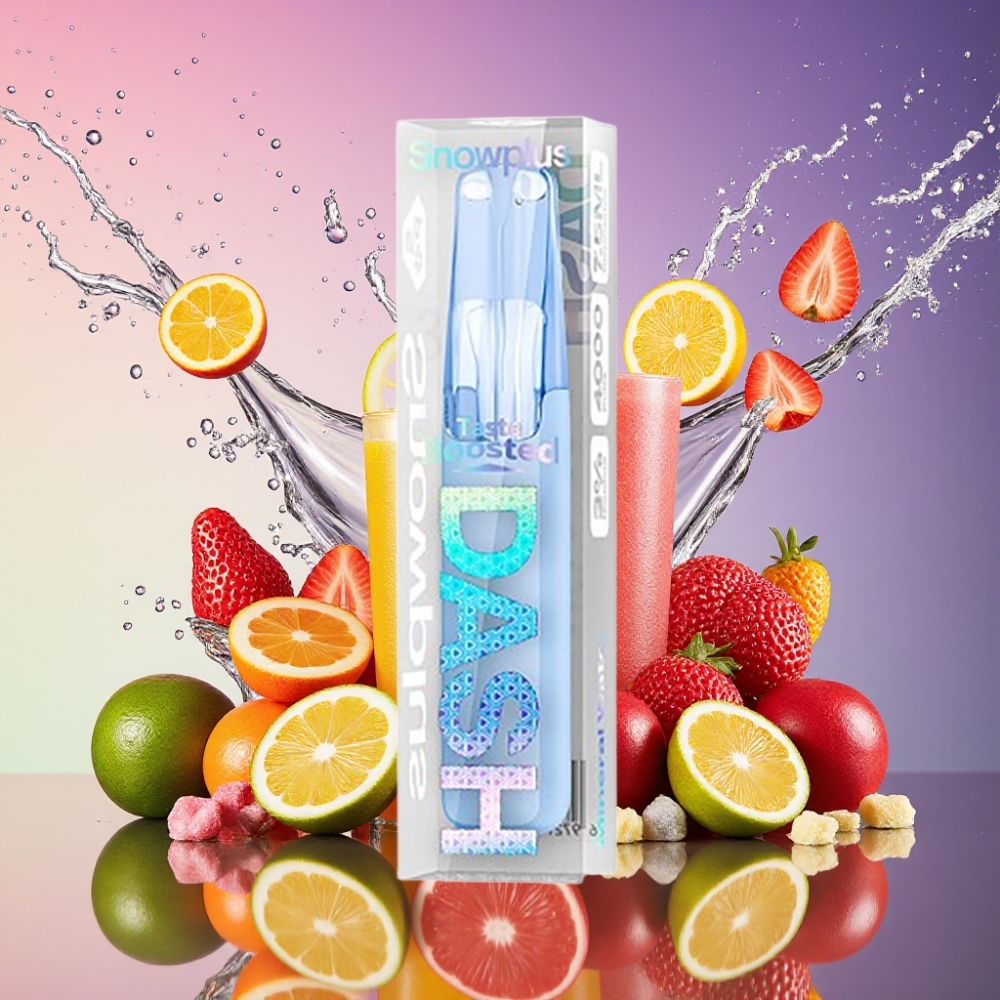 Snowplus Dash 4000 Pust Keramisk Atomizer 530 mAh 7,5 ml 3% 5% Engros Danmark
