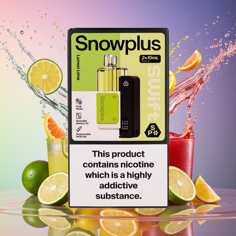 Snowplus Swift 5000 Puffs Citron Lime Dual Mesh 1000 mAh 2+10 ml 2% Engros Danmark