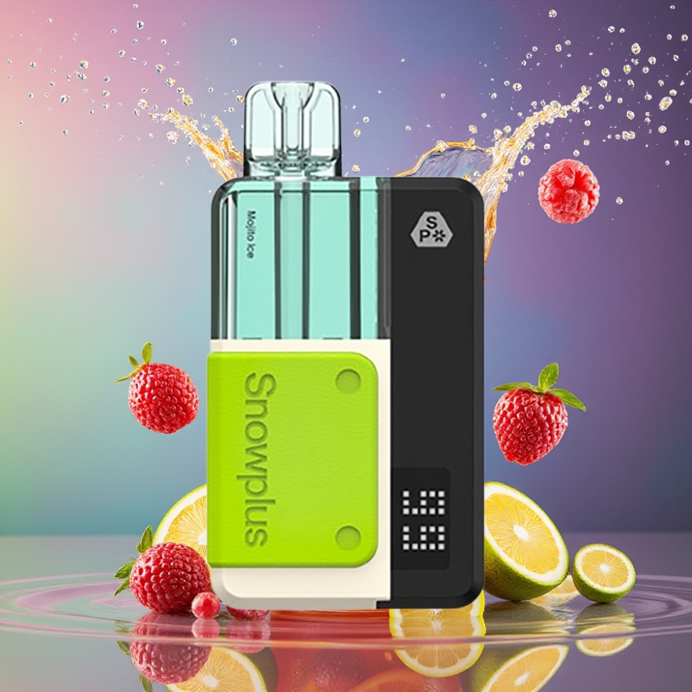 Snowplus Swift 5000 Puffs Dual Mesh 1000 mAh 2+10 ml 2% Mojito Is parameter combination Engros Danmark