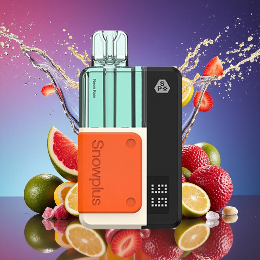 Snowplus Swift 5000 Puffs Dual Mesh 1000 mAh Neon Regn 43x81x25 65g 2+10ml 2% Engros Danmark