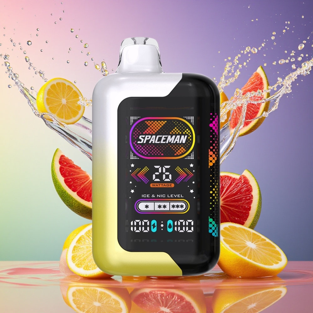 SPACEMAN SP40000 2mund 20ml 50mg Citron Pop 1000mAh 10-26W Engros Danmark