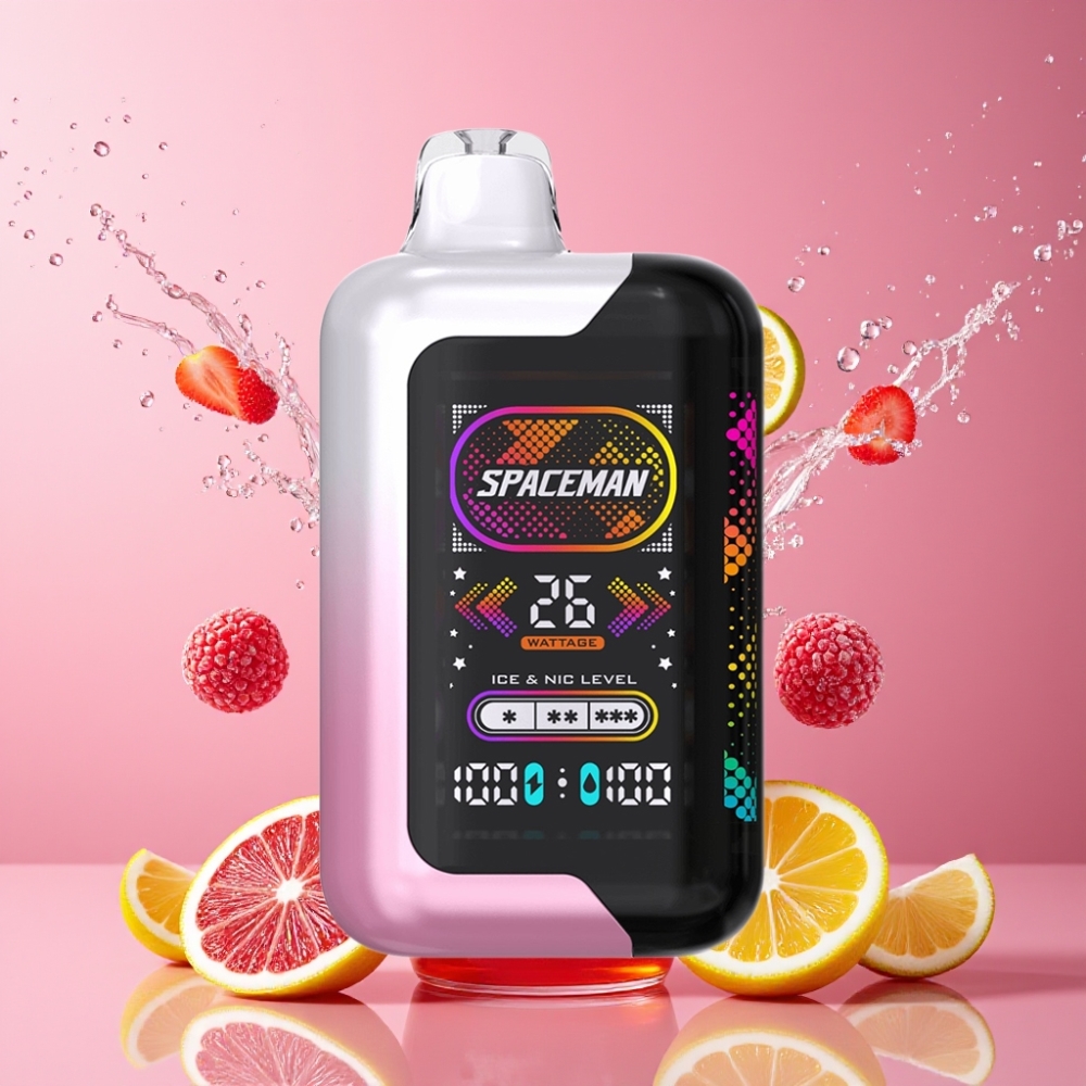 SPACEMAN SP40000 Engangs Vape 20ml Pink Lemonade 1000mAh 50mg/ml Engros Danmark