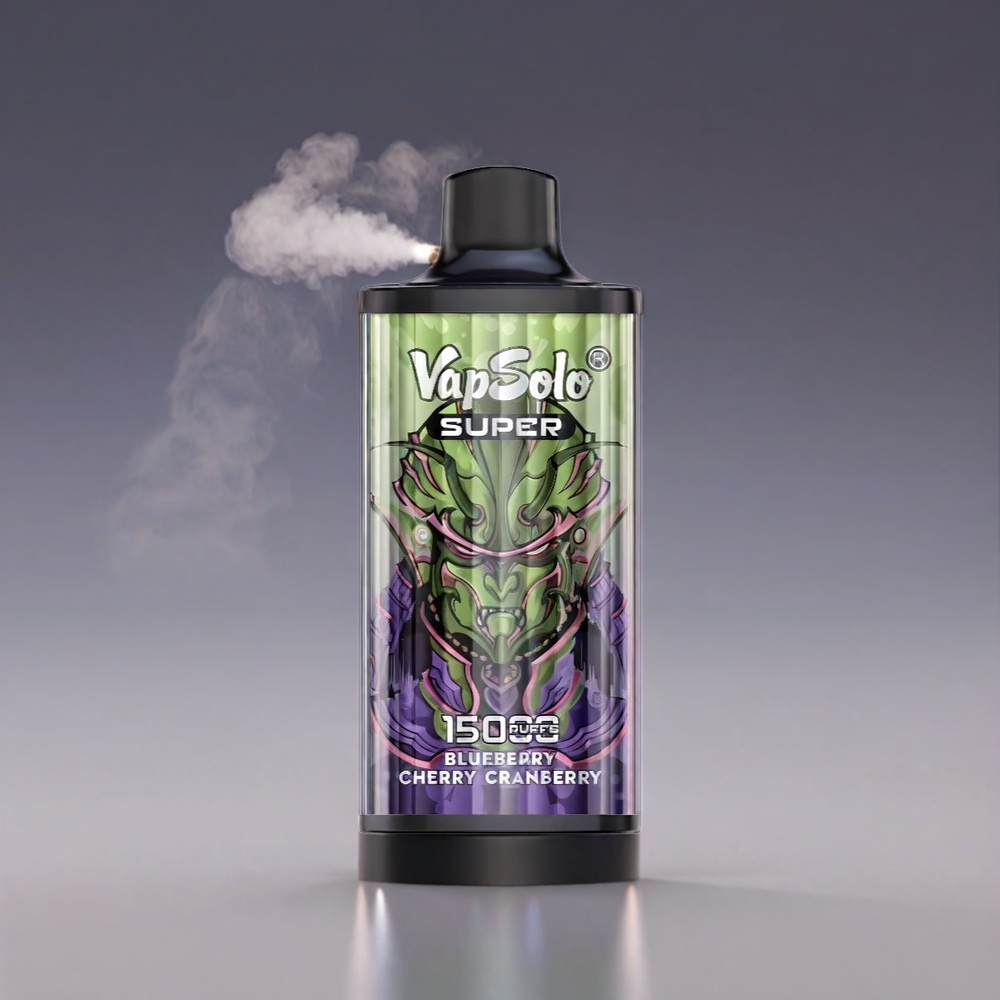 Vapsolo Super 15000 Puffs Blåbær Kirsebær Tranebær 40ml 850mAh Type-C Engros Danmark
