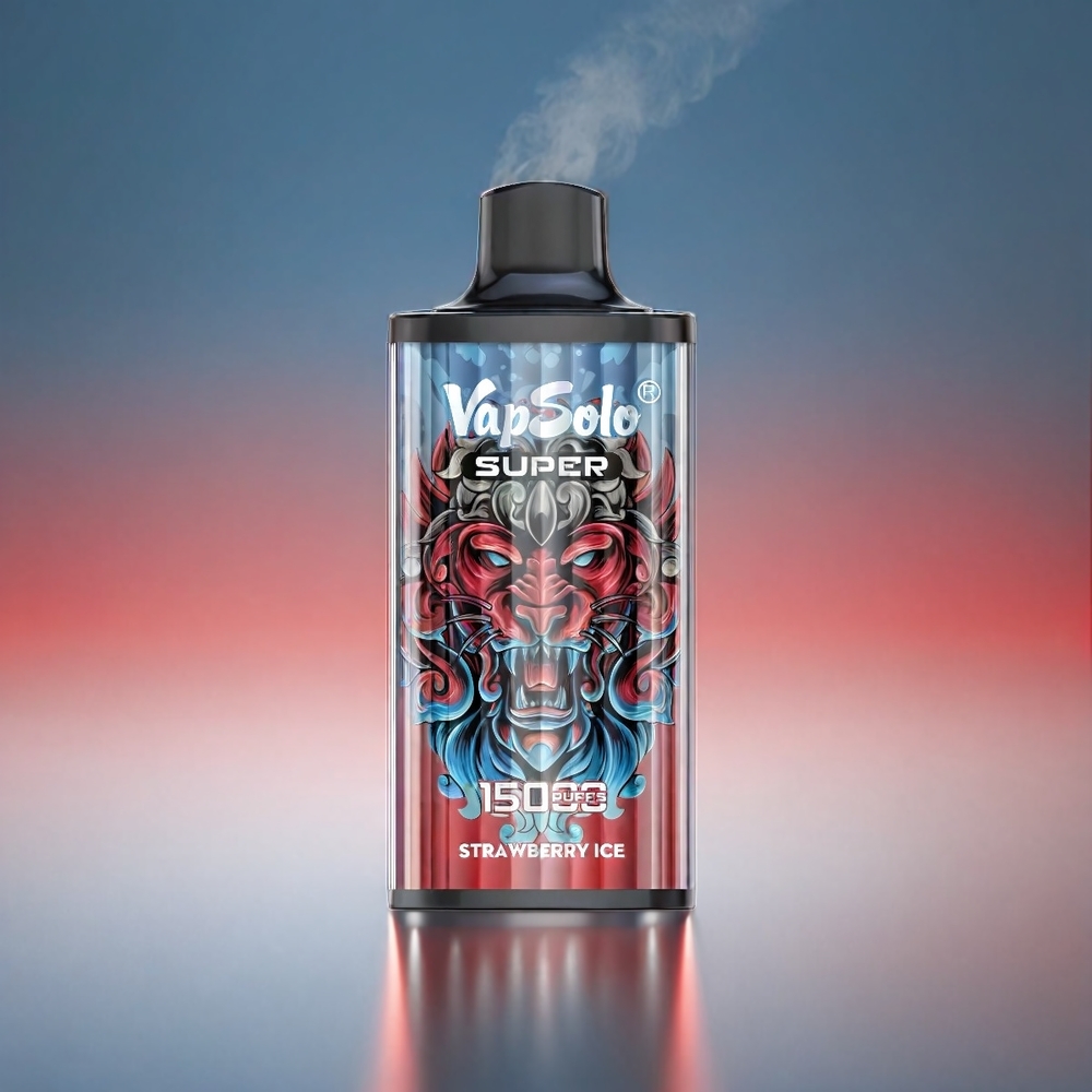 Vapsolo Super 15000 Puffs Drager Jordbær 40ml 850mah Type-C Engros Danmark
