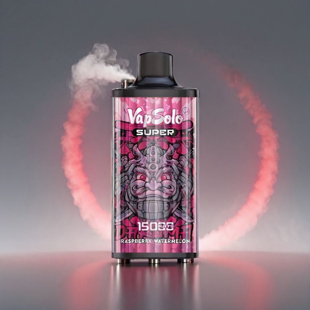Vapsolo Super 15000 Puffs Hindebær Vandmelon 40ml 850mAh Type-C 44 43 26.5CM Engros Danmark