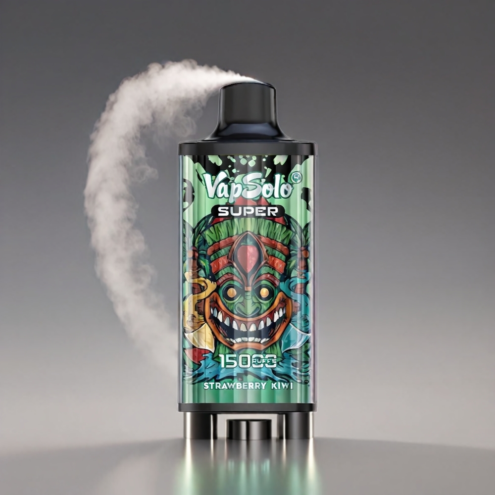 Vapsolo Super 15000 Puffs Jordbær Kiwi 40ml 850mah Type-C 44 43 26.5CM Engros Danmark
