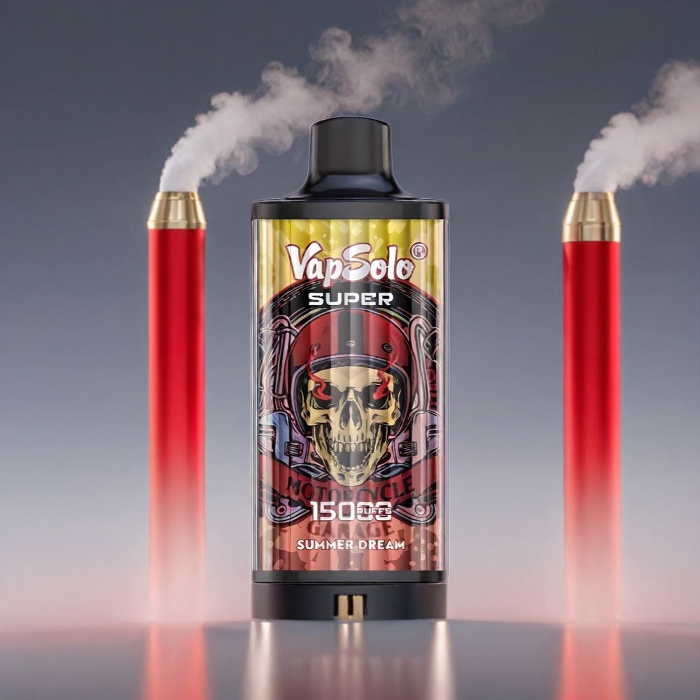 Vapsolo Super 15000 Puffs Sommert Drøm 40ml/850mah Type-C 20mg-50mg Engros Danmark