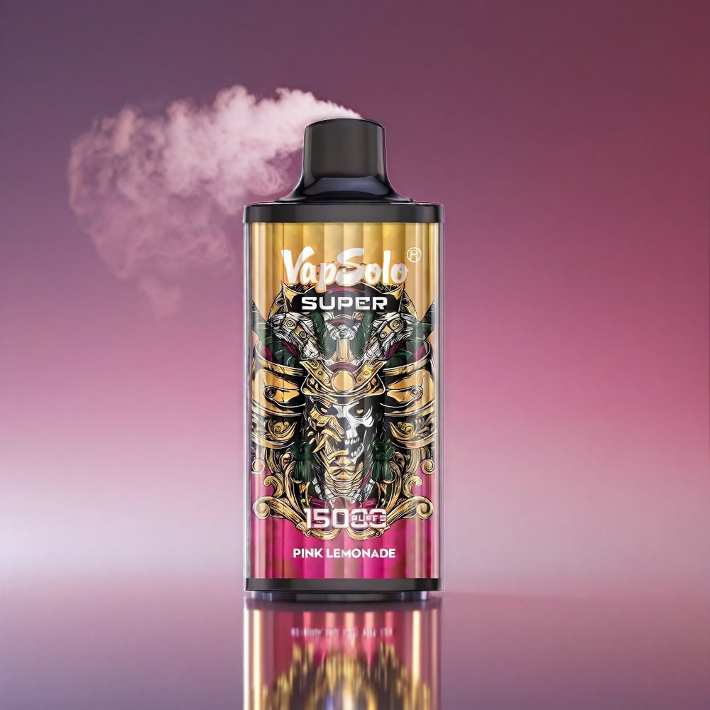Vapsolo Super 15000 Puffs Vape Super Lyserød Lemonade 40ml 850mah Type-C Engros Danmark