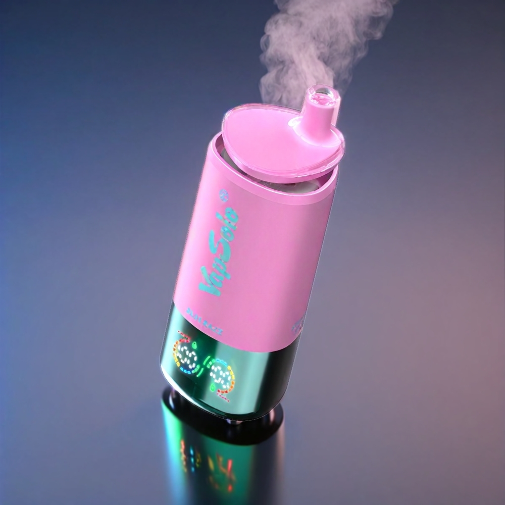 VapSolo Tripe 30000 Puffs Blue Hindbær 40ml 20mg/ml Type-C 47x47x115mm Engros Danmark