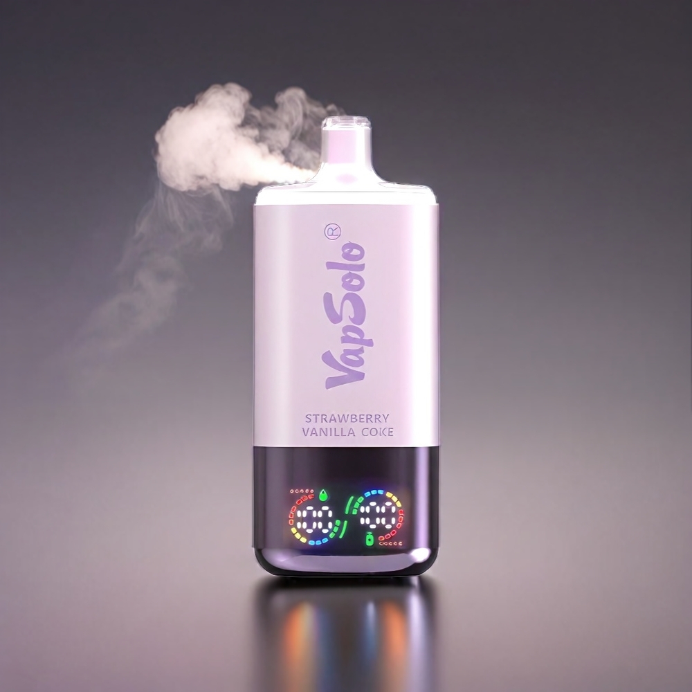 VapSolo Tripe 30000 Puffs Jordbær Vanilje Coke 40ml Type-C 20/50mg 3 Tanke Engros Danmark