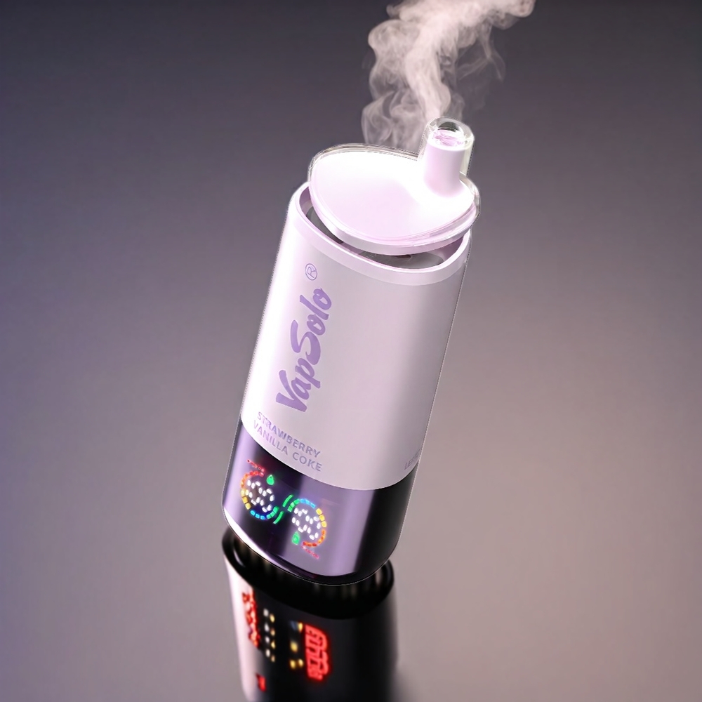 VapSolo Tripe 30000 Puffs Jordbær Vanilje Coke 40ml Type-C 20/50mg 3 Tanke Engros Danmark
