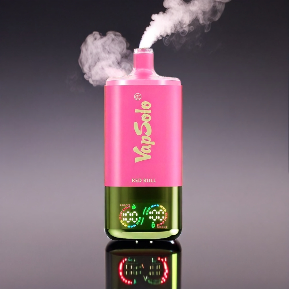 VapSolo Tripe 40ml 30000 Puffs 3-tank Type-C Rødtyr Engros Danmark
