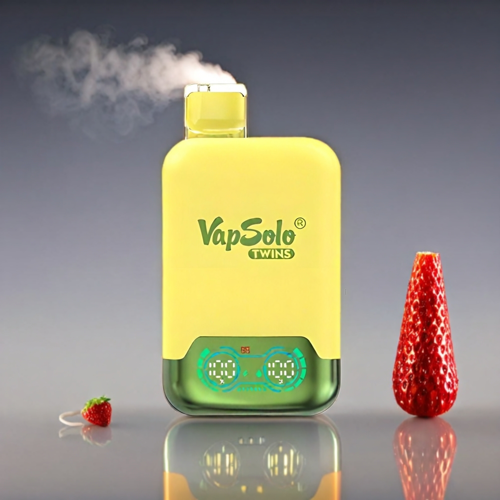 Vapsolo Twins 20000 Puffs 40ml 20mg/50mg Type-C Ananas Kokos & Jordbær Banan Engros Danmark
