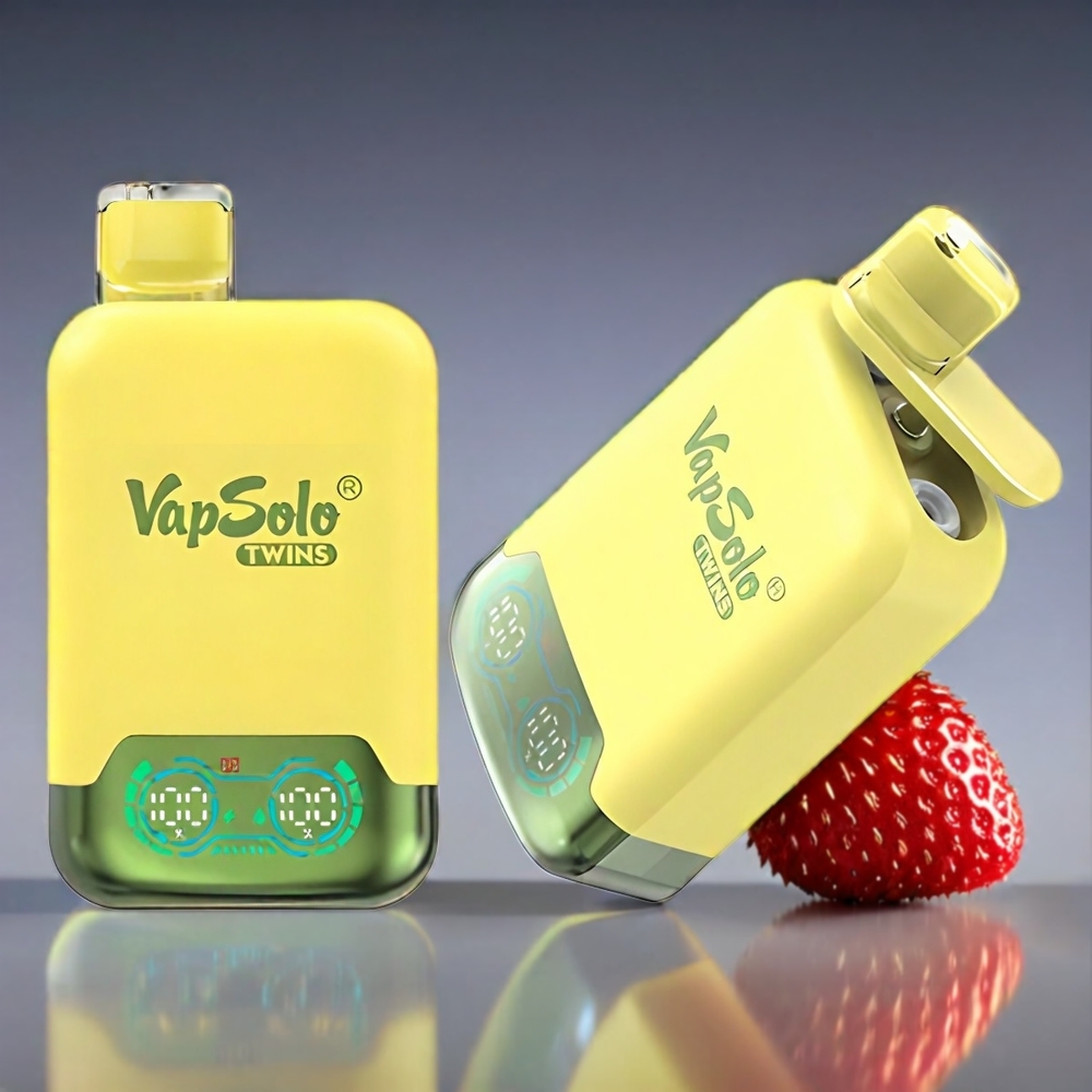 Vapsolo Twins 20000 Puffs 40ml 20mg/50mg Type-C Ananas Kokos & Jordbær Banan Engros Danmark
