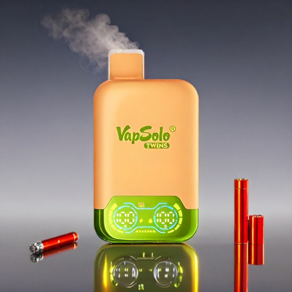 Vapsolo Twins 20000 Puffs 40ml 20mg/50mg Type-C Appelsin Mango Vandmelon & Red Bull Engros Danmark