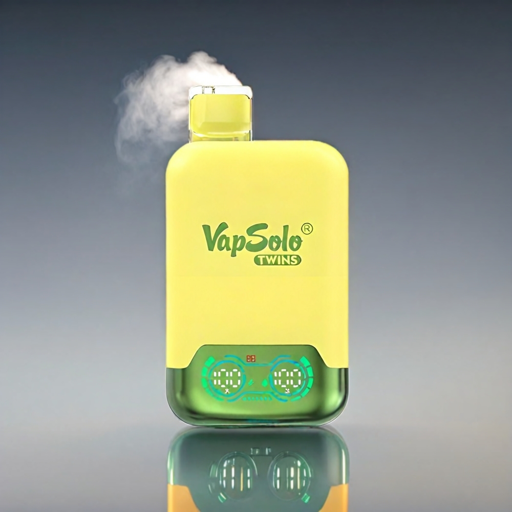 Vapsolo Twins 20000 Puffs Ananas Kokos & Vandmelon 40ml 20/50mg Type-C 2-Tank Engros Danmark