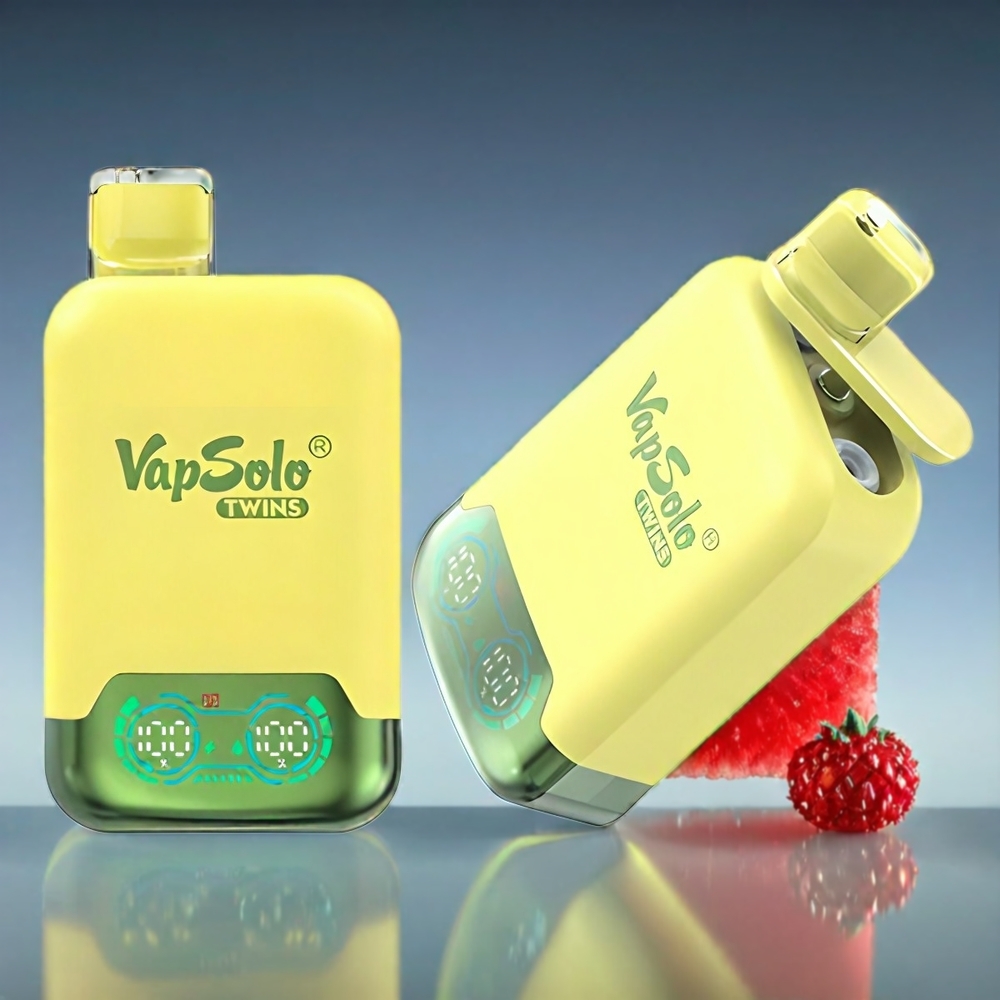 Vapsolo Twins 20000 Puffs Ananas Kokos & Vandmelon 40ml 20/50mg Type-C 2-Tank Engros Danmark